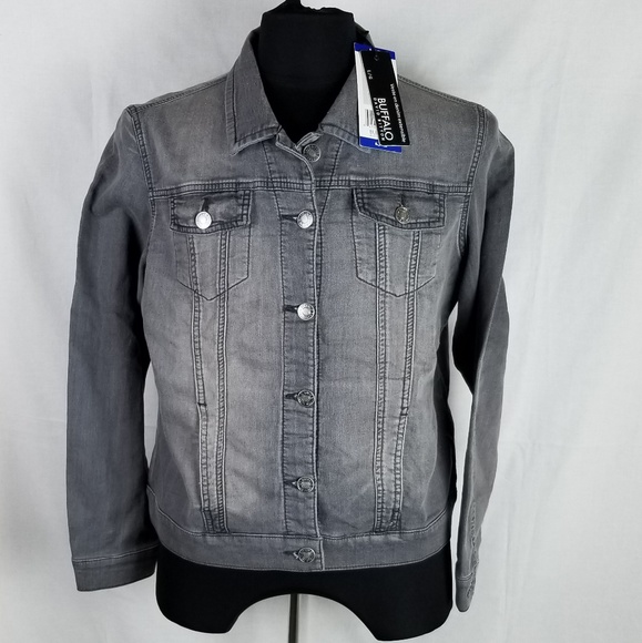 buffalo knit denim jacket